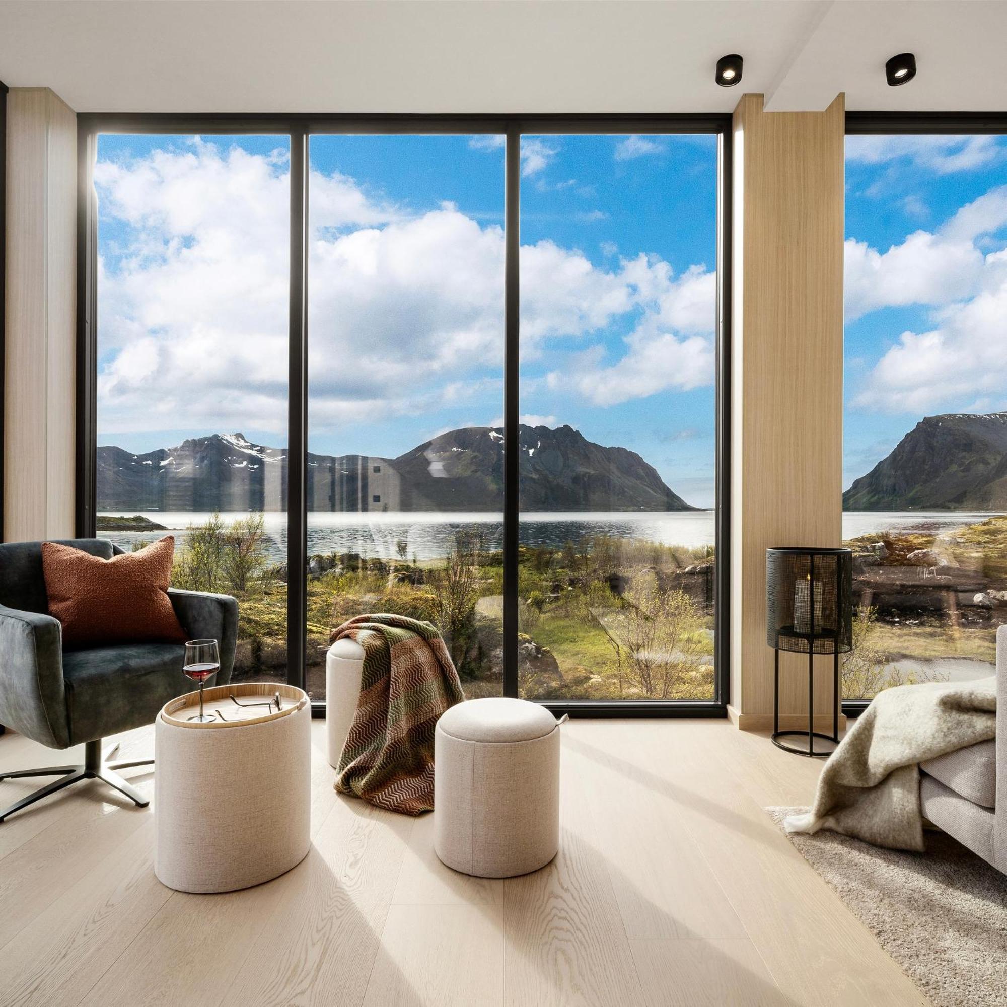 New! Luxury Cabin In Beautiful Lofoten Kleppstad エクステリア 写真
